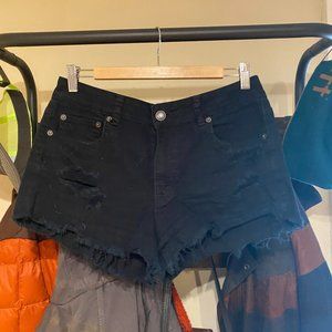 Black Denim Short